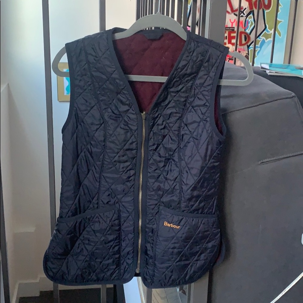 Classic Navy Barbour Vest